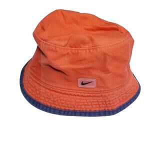 Vintage Y2K Nike Sportswear Bucket Hat Orange Blue Womens L XL Streetwear